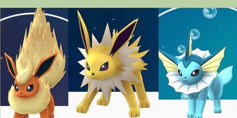 Eevee ontwikkel in al sy evolusies