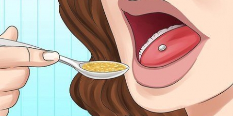Eet met 'n tong piercing