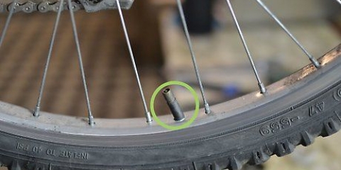 Blaas fietsbande op