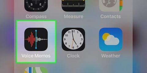 Neem klank op 'n iphone op