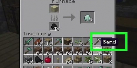 Maak glas in minecraft