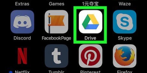 Voeg google drive by files-toepassing op iphone of ipad