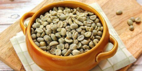 Groene koffie gedrink