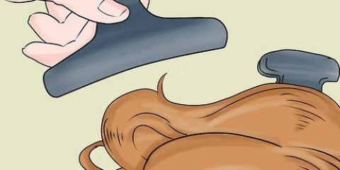 Bevestig haarverlengings met gom