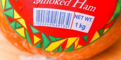 Berei ham in die oond