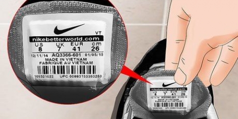 Vind die modelnommer op nike-skoene