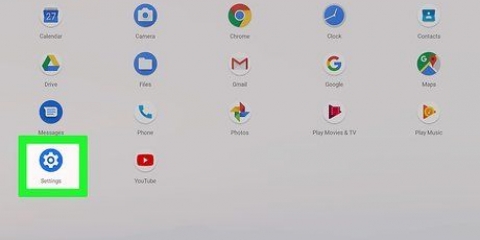 Stel 'n android-tablet se slotpatroon terug