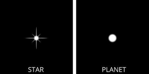 Sien die verskil tussen planete en sterre