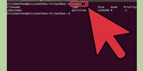 Kontroleer ruil geheue in linux