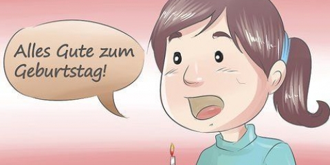 Gelukkige verjaardag aan iemand in duits