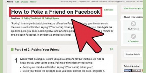 Steek iemand op facebook