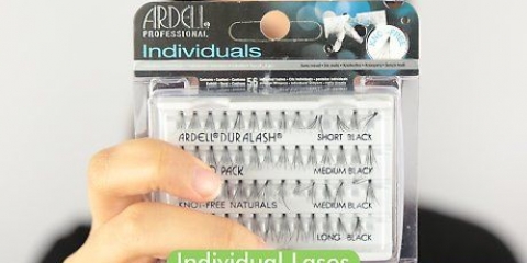 Wend individuele vals wimpers aan