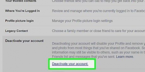 Deaktiveer jou facebook-rekening