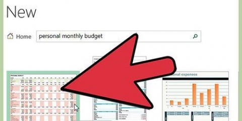 Bly op hoogte van jou rekeninge in excel