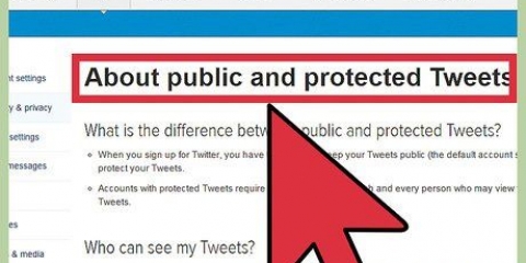 Maak jou twitter-rekening privaat