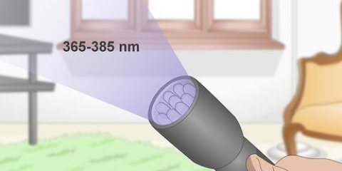 Kattenurine vind met 'n uv‐lamp