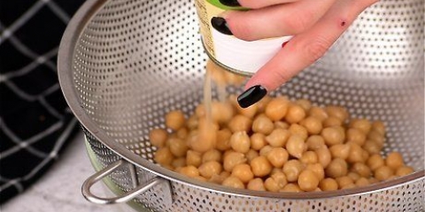 Kikkererwten uit blik voorberei