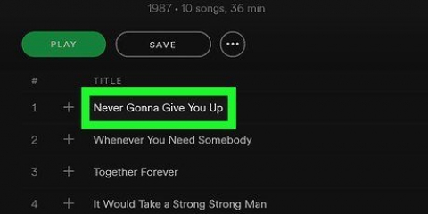 Voeg liedjies by iemand anders se spotify-snitlys op 'n mac of rekenaar