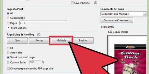 Druk verskeie bladsye per vel papier in adobe reader