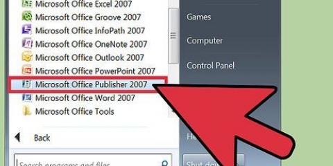 Gebruik microsoft publisher