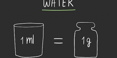 Omskakeling van milliliters na gram