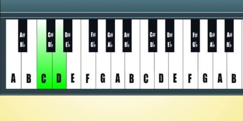 Leer note op 'n klavier of klawerbord