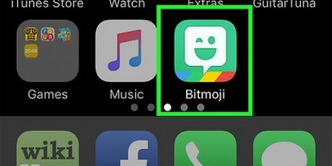 Verander uitrustings op bitmoji