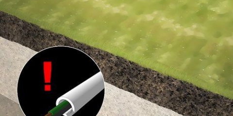 Bevestig pale in die grond met sement