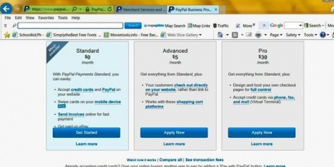 Paypal se betaling aanvaar