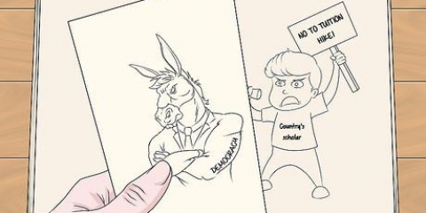Maak politieke spotprente