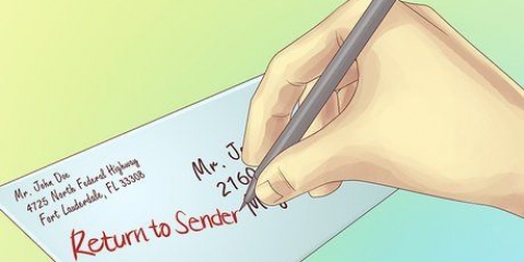 Stuur pos terug na sender