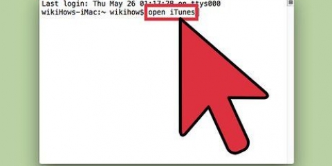 Maak toepassings oop met behulp van terminale op 'n mac