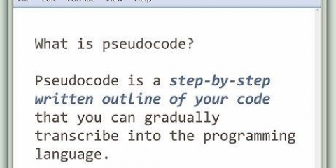 Skryf pseudokode