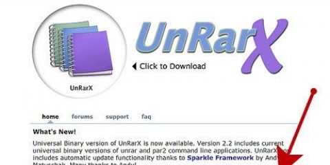 Hoe om rar-lêers op mac os x oop te maak