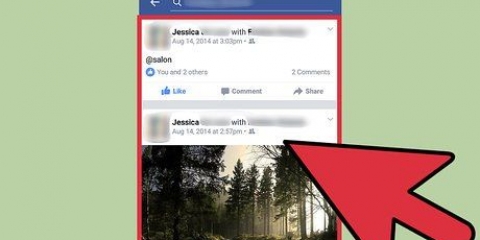 Vee opmerkings of boodskappe op facebook in die facebook-toepassing uit