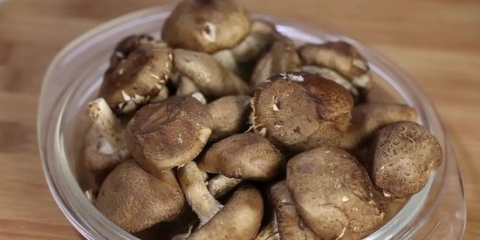 Shiitakes voorberei