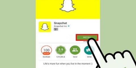 Gebruik snapchat