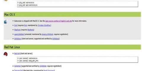 Installeer subversion op 'n mac