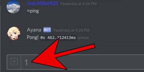 Formateer teks as kode in discord