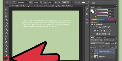 Regverdig teks in adobe photoshop