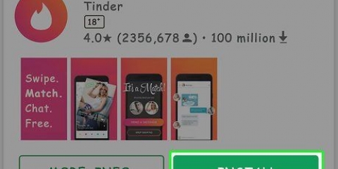 Gebruik tinder