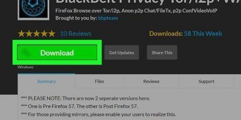 Gebruik tor met firefox