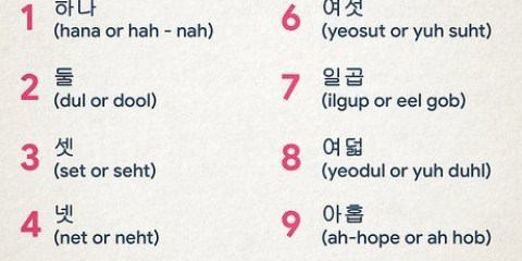 Tel tot 10 in koreaans