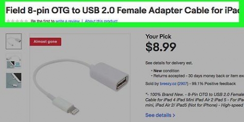 Koppel usb aan 'n ipad