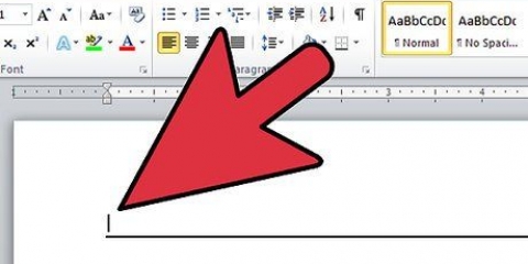Om ontslae te raak van 'n horisontale lyn in ms word