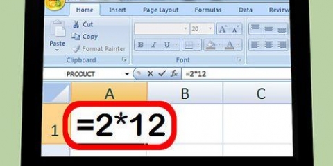 Vermenigvuldig in excel