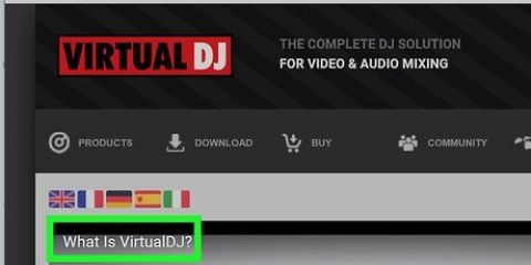 Gebruik virtuele dj
