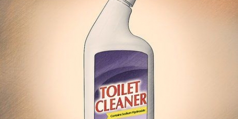 Maak gewrigte skoon met toiletskoonmaker