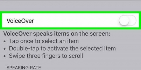 Skakel voiceover op jou iphone af