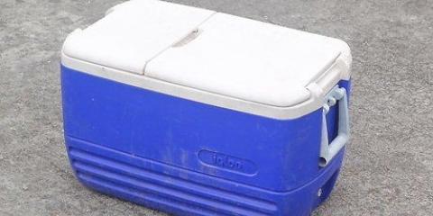 Voorkomen dat ijs smelt in 'n koelbox